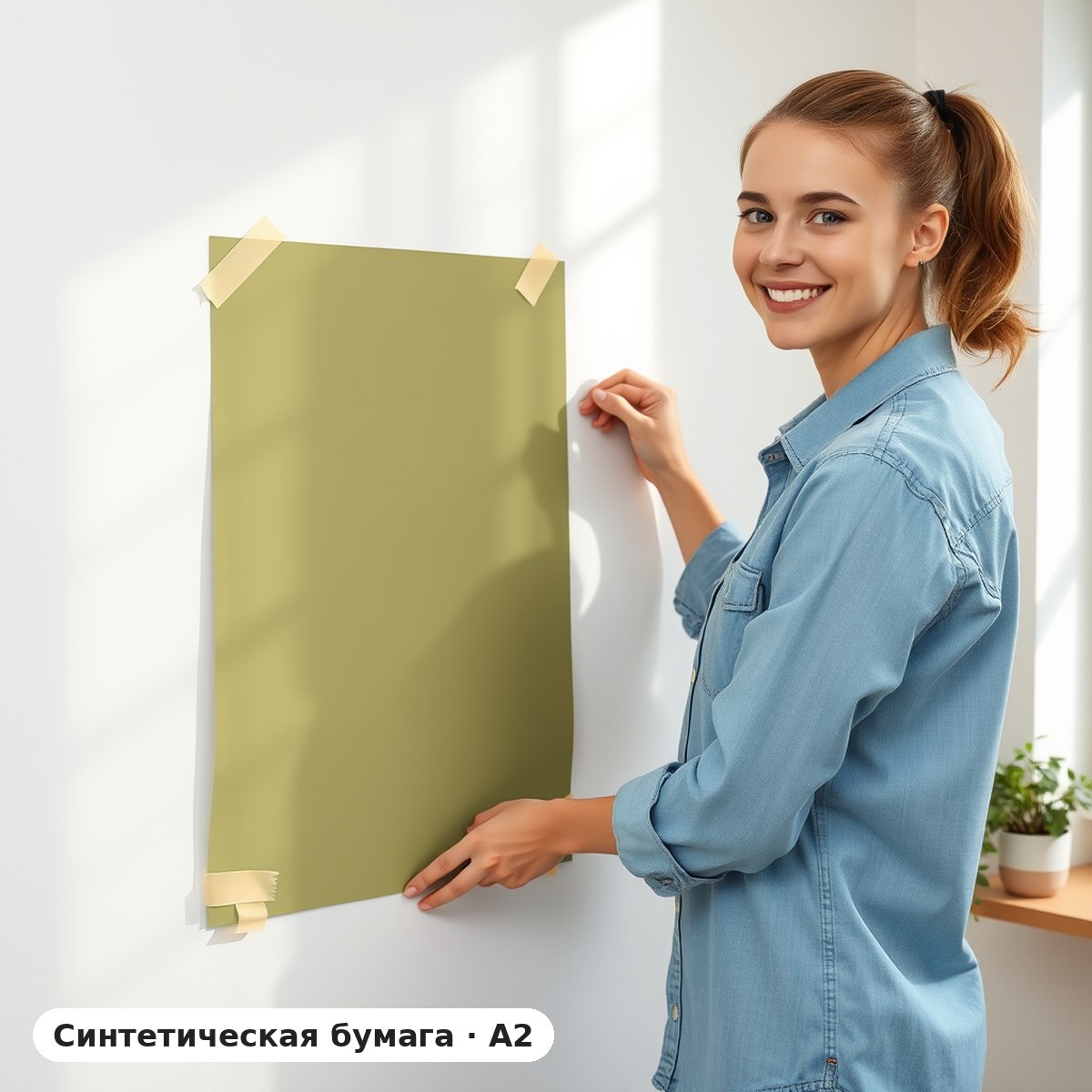 Выкрас на синтетической бумаге A2