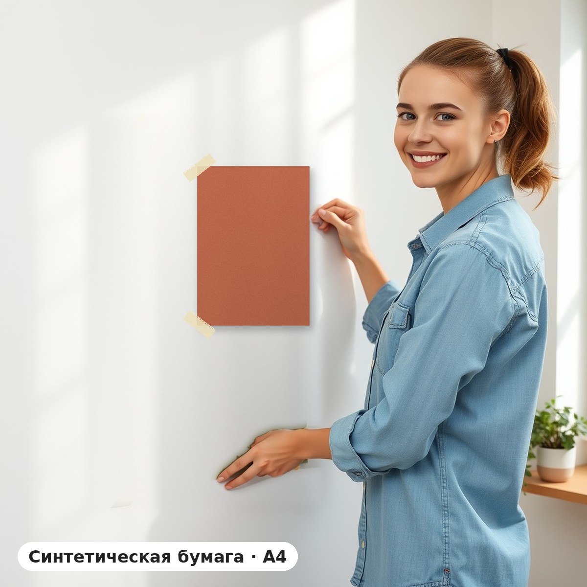 Выкрас на синтетической бумаге A4
